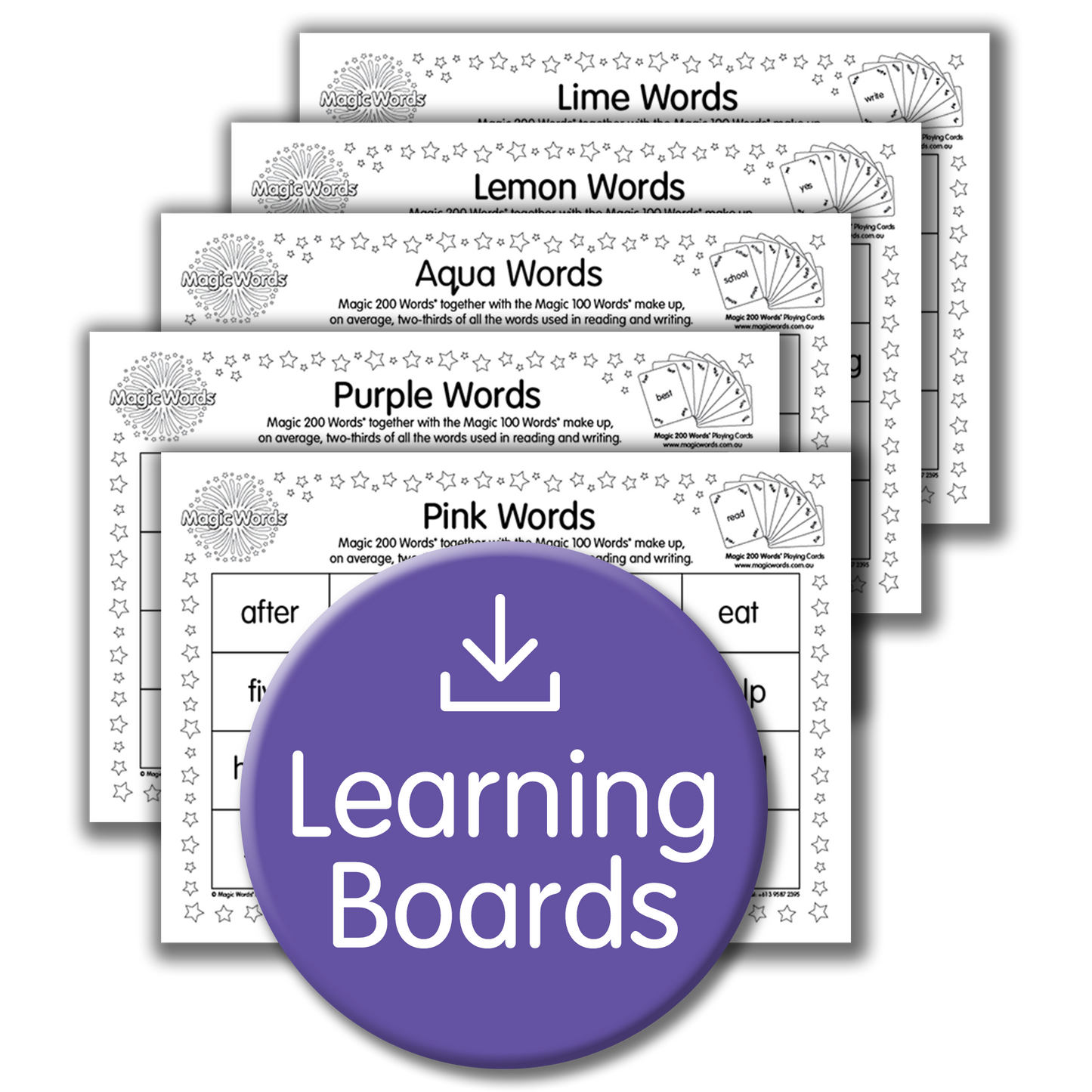 Magic 200 Words eLearning Boards